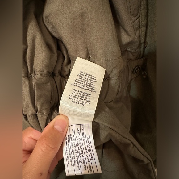 ARITZIA WILFRED FREE Ruby Utility Polyester Filled Olive Green Jacket EUC - Picture 10 of 10